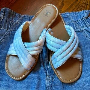 Shade & Shore Women’s Perla Crossband Slide Sandal